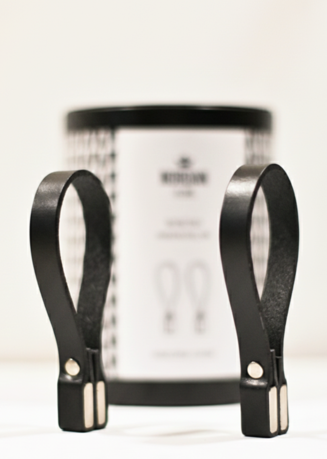 Magnetischer Handtuchhalter, schwarz, 2er-Pack